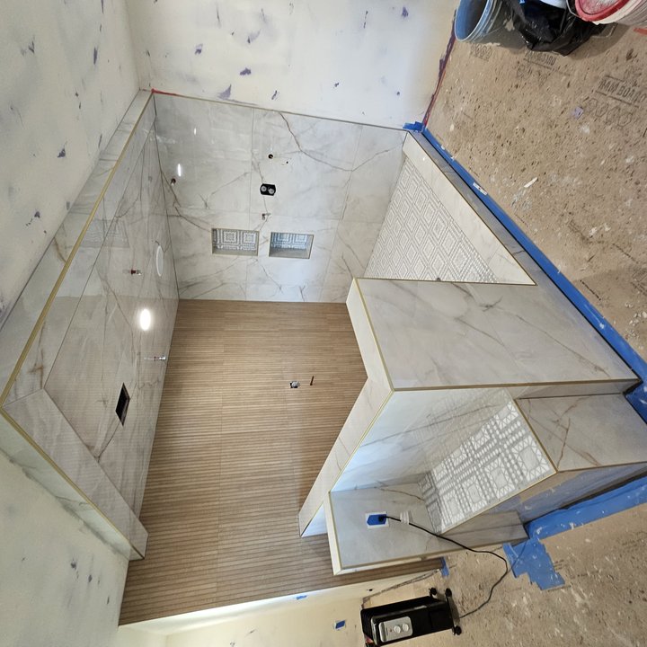 Luxury Marble Slab Shower