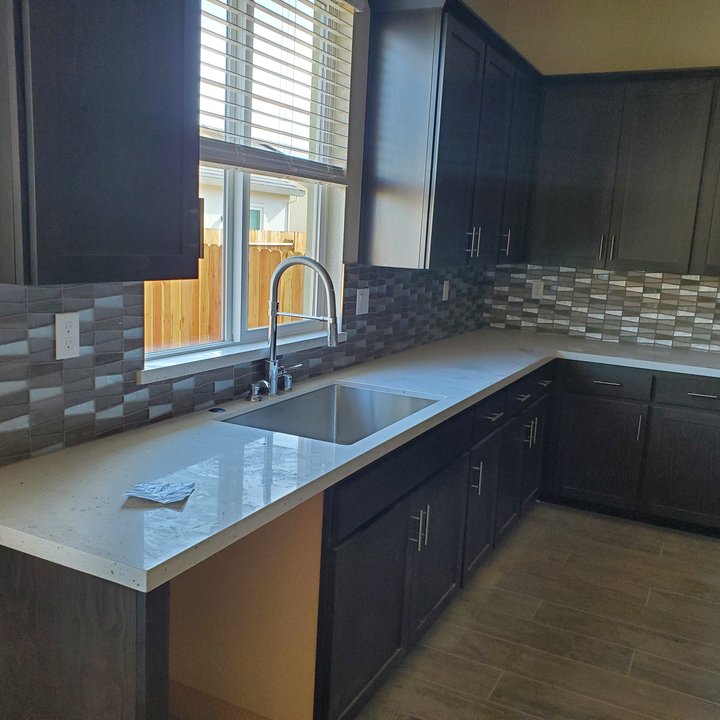 Linear Mosaic Backsplash